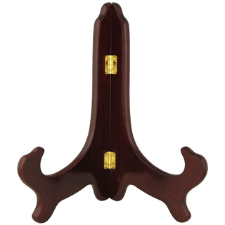 Hand-crafted Solid Rosewood 10-inch Folding Plate Stand (China)
