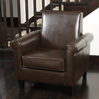 Christopher Knight Home Freemont Brown Bonded Leather Club Chair