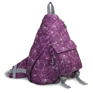 J World Purple Love Letter 'Kitten' 19-inch Sling Backpack