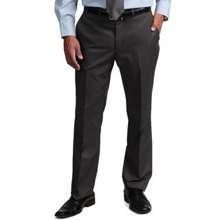 Kenneth Cole Reaction Men's Slim-fit Solid Grey Flat-front Suit Separate Pant