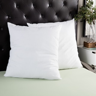 Splendorest Cotton 26-inch Euro Square Sham Stuffer Pillows (Set of 2)