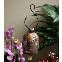 Copper/Brass Nana Bells with Wood Clapper (India)