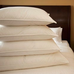 Extra-firm Cambric Cotton 600 Fill Power White Goose Down Pillow