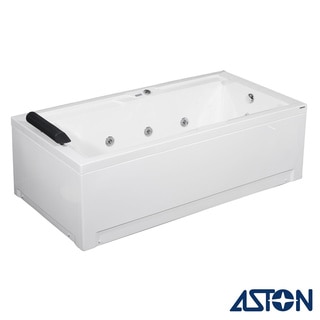 Aston 35-in x 71-in Jetted Whirlpool Tub n White