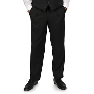 Adolfo Men's Solid Black Suit Separate Pants
