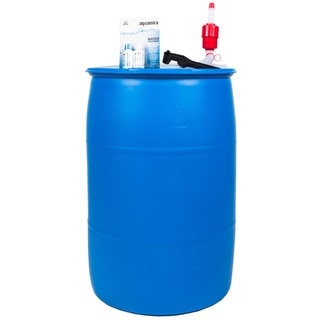 Augason Farms 55-gallon Plastic Emergency Water Storage Barrel Kit