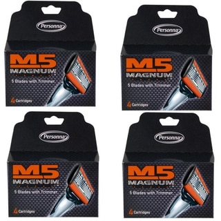 Personna M5 Magnum 4-count Refill Cartridges (Pack of 4)