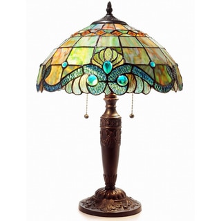 Tiffany Style Pearl Vintage Table Lamp