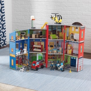 KidKraft Everyday Heroes Police and Fire Play Set