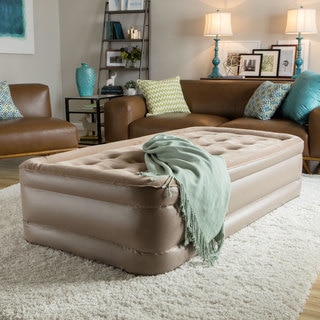 InstaBed Raised Twin-size Airbed with Never Flat Pump
