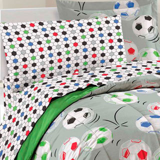 Soccer 7-piece Bed in a Bag with Sheet Set