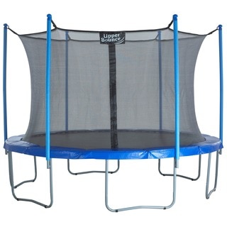 14-foot Trampoline & Enclosure Set equipped with the 'Upper Bounce Easy Assemble Feature'