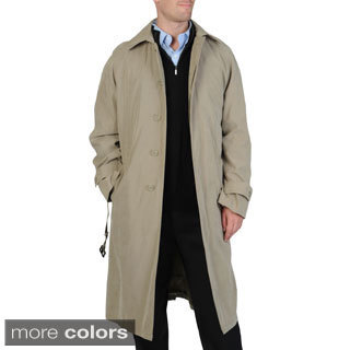 Cianni Cellini Men's 'Renny' Full-length Belted Raincoat