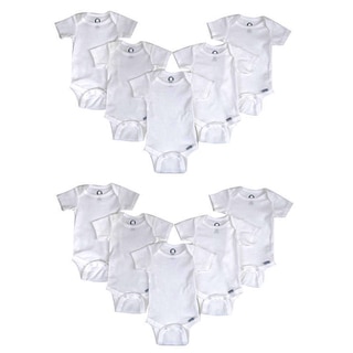 Gerber White Cotton Onesies (Pack of 10)
