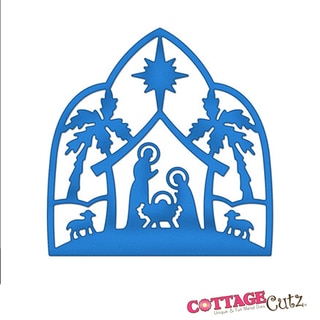 CottageCutz Die 4"X4"-Nativity Silhouette Made Easy