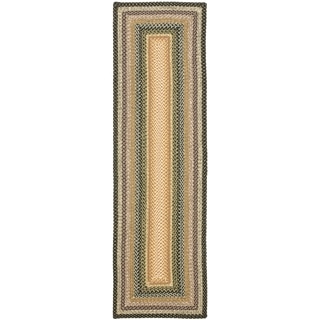 Safavieh Hand-woven Country Living Reversible Blue Braided Rug (2'3 x 6')