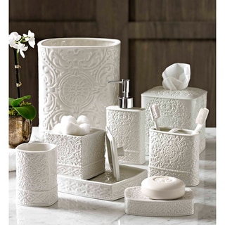 Scroll Porcelain Bath Accessory Collection