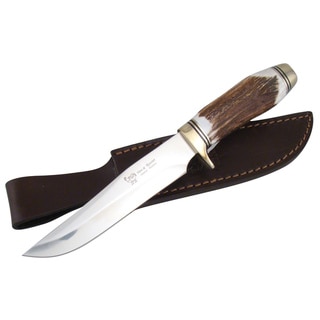 Hen & Rooster 10-1/4'' Deer Stag Bowie