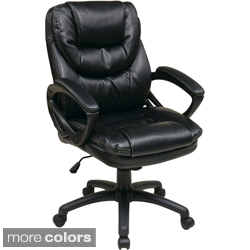 Office Star Products 'Work Smart' Faux Leather High Back Chair