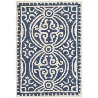 Safavieh Handmade Cambridge Moroccan Navy Oriental Wool Rug (2' x 3')