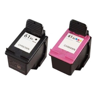 HP 61XL Black/ Color Compatible Ink Cartridge (Pack of 2)