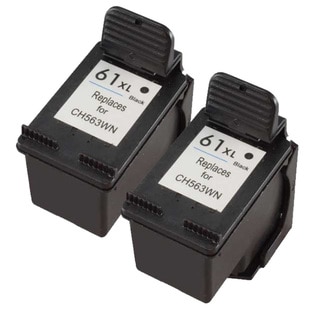 HP CH563WN (HP 61XL) High-Yield Black Compatible Ink Cartridge (Pack of 2)