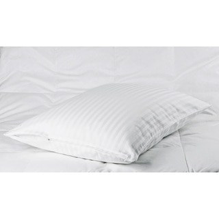 Cotton Sateen Woven Stripe Pillow Protectors (Set of 2)