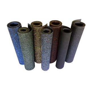 Rubber-Cal Elephant Bark Rubber Flooring Rolls - 3/8-inch x 4ft Wide Rubber Runners - Available in 6 Colors & 13 Lengths-US Made
