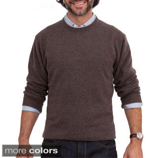 Luigi Baldo Italian Made Men's Cashmere Crew Neck Sweater