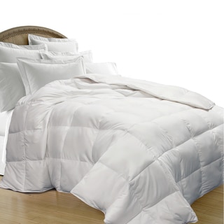 All Season Oversize White Goose Down Blend Comforter
