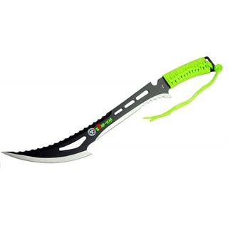 Zombie Killer 24-inch Green Handle Sheath Full Tang Hunting Sword