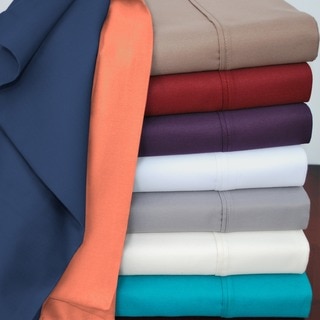Superior Cotton Blend 800 Thread Count Wrinkle-Resistant Solid Sheet Set