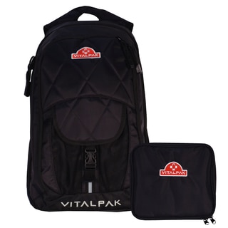 VitalPak Medical Backpack with Removable Snap-in Essentials Kit (Black)