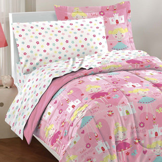 Dream Factory Pretty Princess 7-piece Bed in a Bag with Sheet Set