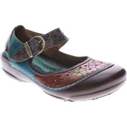 Women's Spring Step Dexter Turquoise Multi Leather