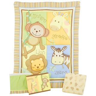 Summer Infant Monkey Jungle 4-piece Crib Bedding Set