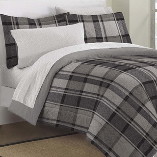 Ultimate Plaid 7-piece Bed in a Bag with Sheet Set
