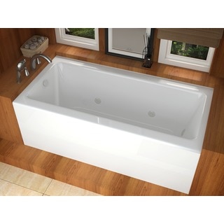 Mountain Home Stratus 30 x 60 Acrylic Whirlpool Jetted Bathtub with Front Apron