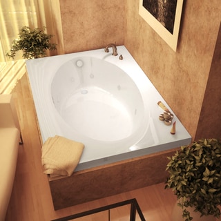 Mountain Home Vail 43x84-inch Acrylic Whirlpool Jetted Drop-in Bathtub