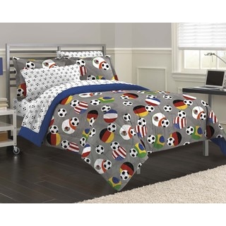 Soccer Fever 7-piece Bed in a Bag with Sheet Set