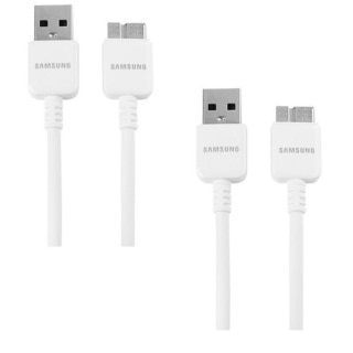 Samsung Galaxy Note 3/ Galaxy S5 USB 3.0 5-ft Data Cable (Pack of 2)
