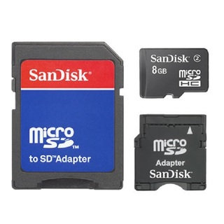 Sandisk 8GB Dual-adapter Micro SD Card