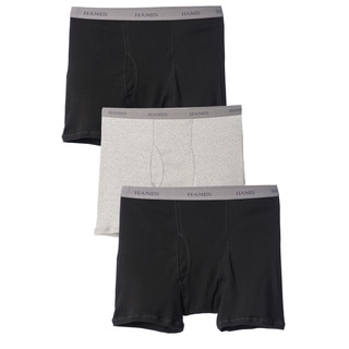 Hanes Men's Big and Tall Underwear Boxer Briefs (Pack of 3)