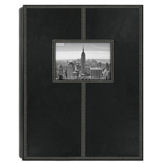 Pioneer Photo Albums 300-pocket Black Sewn Leatherette Frame Cover Album (Set of 2)