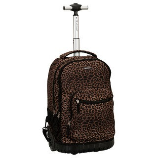 Rockland Leopard 18-inch Rolling Laptop Backpack