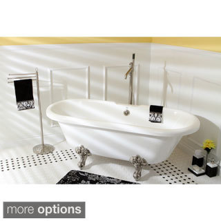 Vintage Collection 67-inch Acrylic Double Ended Clawfoot Tub