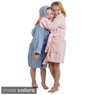 Superior Collection Luxurious Egyptian Cotton Unisex Kids Hooded Bath Robe