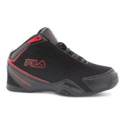 Boys' Fila Slam 12C Basketball Shoe Black/Black/Fila Red