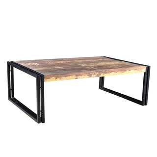 Timbergirl Old Reclaimed Wood Coffee Table (India)