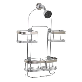 Expanding Convertible Showerhead and Handheld Stainless Steel Shower Head Caddy